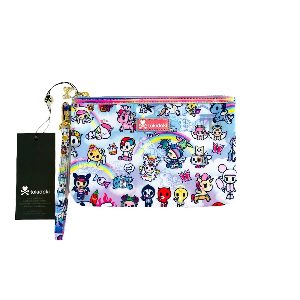Tokidoki Angels & Devil Design Makeup Bag Cosmetic Case Pencil Pouch Wristlet